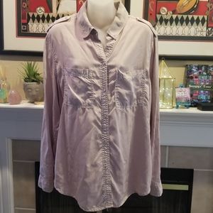 Anthro/Holding Horses snap longsleeve shirt, sz M